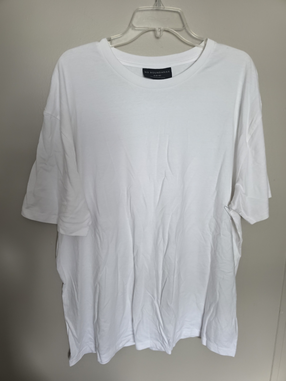 No Boundaries White Crewneck Tee